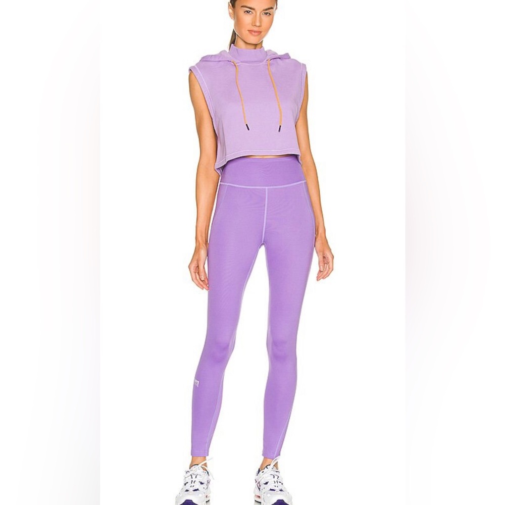3 Piece 💜💜 7 Days Active Set Bra, TKO Tights, Crop Top Hoodie from Revolve